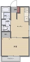 乃木ヒルズ 1DKの間取図画像