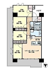 カサーレ川崎ネクシア 4LDKの間取図画像
