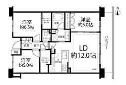 ルネ世田谷千歳台AYUMIE 3LDKの間取図画像