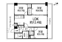 エンゼルハイム鹿浜第7 3LDKの間取図画像