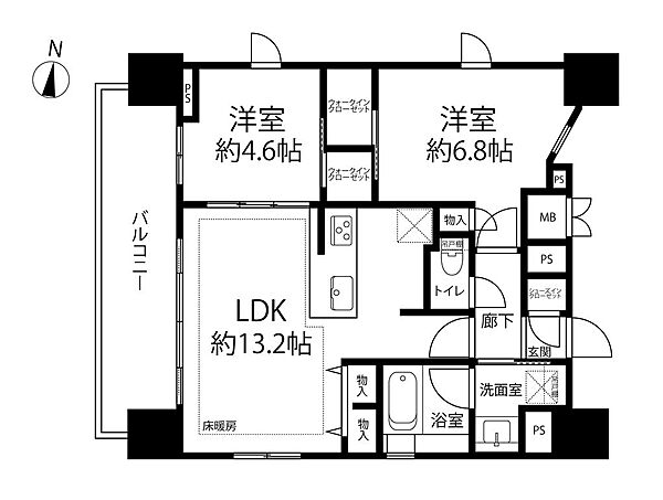 間取りを拡大表示