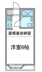 メゾンm&y ワンルームの間取図画像