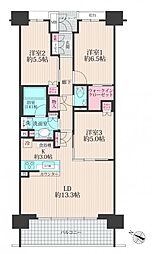 マストレジデンス狭山 3SLDKの間取り