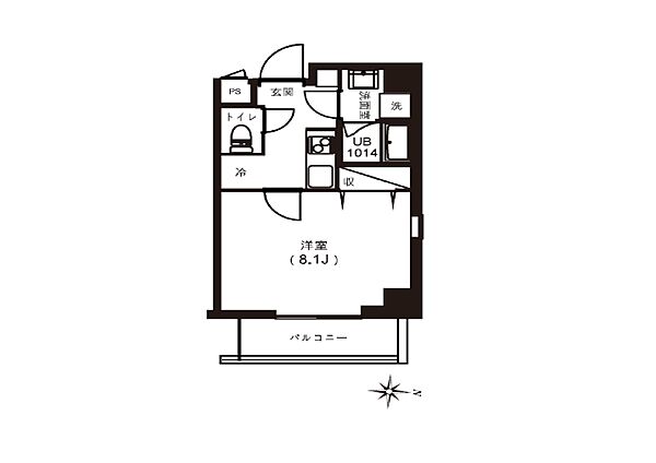 レピュア両国レジデンス 202｜東京都墨田区石原４丁目(賃貸マンション1K・2階・25.46㎡)の写真 その2