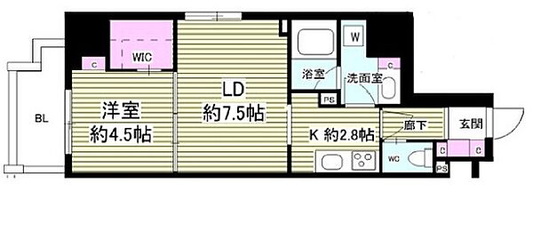 ミリアレジデンス根岸柳通り 805｜東京都台東区根岸３丁目(賃貸マンション1LDK・8階・40.28㎡)の写真 その2