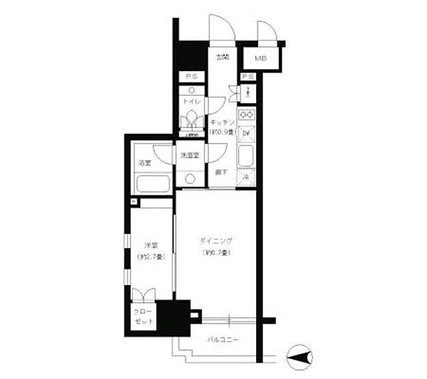 パークキューブ神田 605｜東京都千代田区神田須田町２丁目(賃貸マンション1DK・6階・32.07㎡)の写真 その2