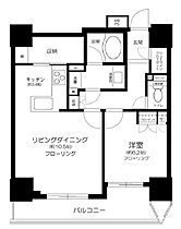 ライオンズ四谷タワーゲート 9F ｜ 東京都新宿区四谷４丁目8-9（賃貸マンション1LDK・9階・55.70㎡） その2