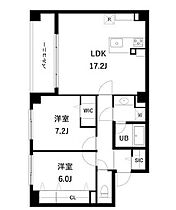 ロイヤルパークスシーサー南千住 201 ｜ 東京都荒川区南千住３丁目41-7（賃貸マンション2LDK・2階・70.57㎡） その2