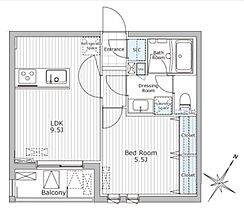 グランクリュ若松町 102 ｜ 東京都新宿区若松町104-6（賃貸マンション1LDK・1階・37.08㎡） その2