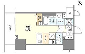 ブレス蔵前（BLESS蔵前） 707 ｜ 東京都台東区蔵前１丁目3-33（賃貸マンション1R・7階・25.13㎡） その2