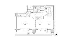 ザ・パークハビオ代々木 904 9階2LDKの間取り