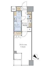 BrilliaistSENDAGAYA 1Kの間取図画像