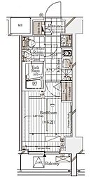 ガリシア代々木 1Kの間取図画像