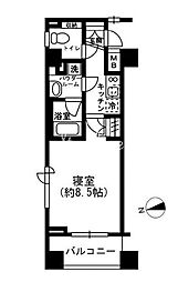 レジディア四谷三丁目 1Kの間取図画像