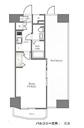 レアライズ新宿 1Kの間取図画像