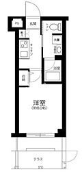 SKYCOURT渋谷北参道 1Kの間取図画像
