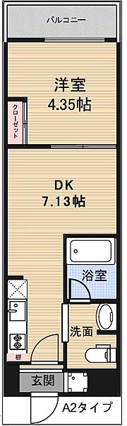 アーバンパーク東日暮里 202｜東京都荒川区東日暮里４丁目(賃貸マンション1DK・2階・26.43㎡)の写真 その2