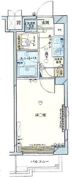 ルーブル神楽坂弐番館 205｜東京都新宿区矢来町(賃貸マンション1K・2階・20.25㎡)の写真 その2