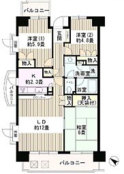 JR京葉線 葛西臨海公園駅 徒歩23分の賃貸マンション 7階3LDKの間取り