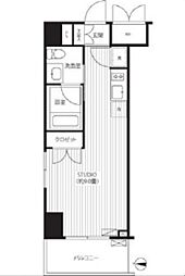 JR総武線 錦糸町駅 徒歩10分の賃貸マンション 7階ワンルームの間取り