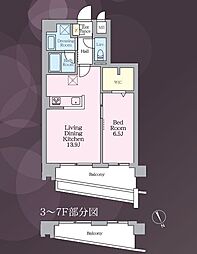 間取図画像 1LDK