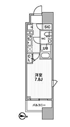 ALTERNAKAMEIDO 1Kの間取図画像