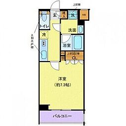 クレヴィスタ亀戸3 1Kの間取図画像