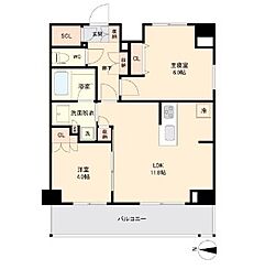 KI-LIGHT錦糸町 2LDKの間取図画像