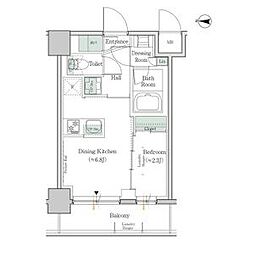 ONEROOFRESIDENCE錦糸町 1DKの間取図画像