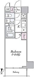 ハーモニーレジデンス錦糸町#001 1Kの間取図画像