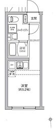 ベルシードステアー亀戸 ワンルームの間取図画像