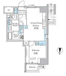パークアクシス錦糸町レジデンス 1LDKの間取図画像