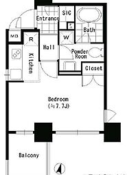 INSULA 1Kの間取図画像