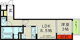 エミネンス蒲生  ｜ 大阪府大阪市城東区蒲生４丁目（賃貸マンション1LDK・2階・33.57㎡） その2