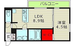 大阪府東大阪市西堤学園町２丁目（賃貸アパート1LDK・2階・33.94㎡） その2