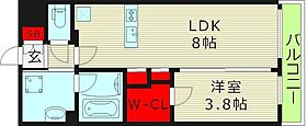 カーサレグラス森之宮  ｜ 大阪府大阪市東成区中道１丁目（賃貸マンション1LDK・8階・37.57㎡） その2