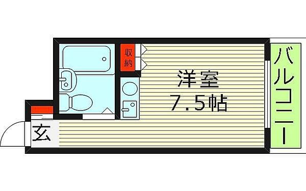 ヴィレッジスプリングヒル ｜大阪府大阪市城東区今福西５丁目(賃貸マンション1R・2階・17.00㎡)の写真 その2