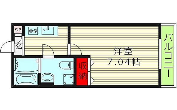 大阪府大阪市城東区諏訪４丁目(賃貸アパート1K・1階・22.75㎡)の写真 その2