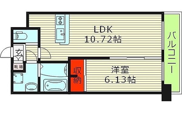 PHOERME城北公園 ｜大阪府大阪市旭区赤川２丁目(賃貸マンション1LDK・9階・39.61㎡)の写真 その2