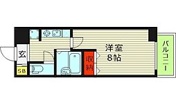 グラン・ドゥ・ルイ 10階1Kの間取り