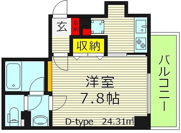 アクティコート京橋 ｜大阪府大阪市城東区蒲生３丁目(賃貸マンション1K・4階・24.31㎡)の写真 その2