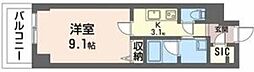 サンエール南堀江 1LDKの間取図画像