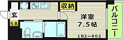 PARKHILLS都島縁 1Kの間取図画像
