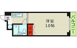 ドムス高倉 1Kの間取図画像