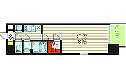 プロヴィスタ京橋ノースゲート 1Kの間取図画像