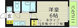 エムロード都島 1Kの間取図画像