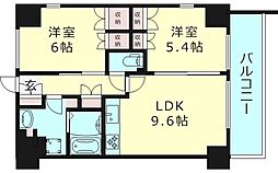 エスペランサ 2LDKの間取図画像