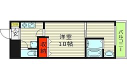 ヒルズR&A 1Kの間取図画像