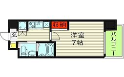 ファーストフィオーレ京橋パークフロント 1Kの間取図画像
