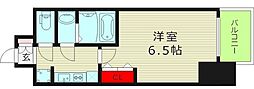 S-RESIDENCE都島Elegant 1Kの間取図画像